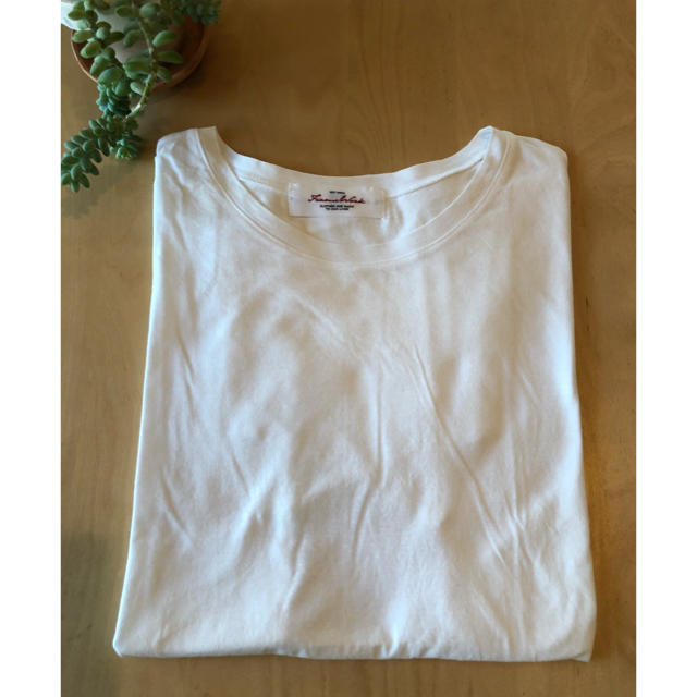 FRAMeWORK(フレームワーク)のFRAMeWORK☆セイヒンゾメTシャツ 白 レディースのトップス(Tシャツ(半袖/袖なし))の商品写真