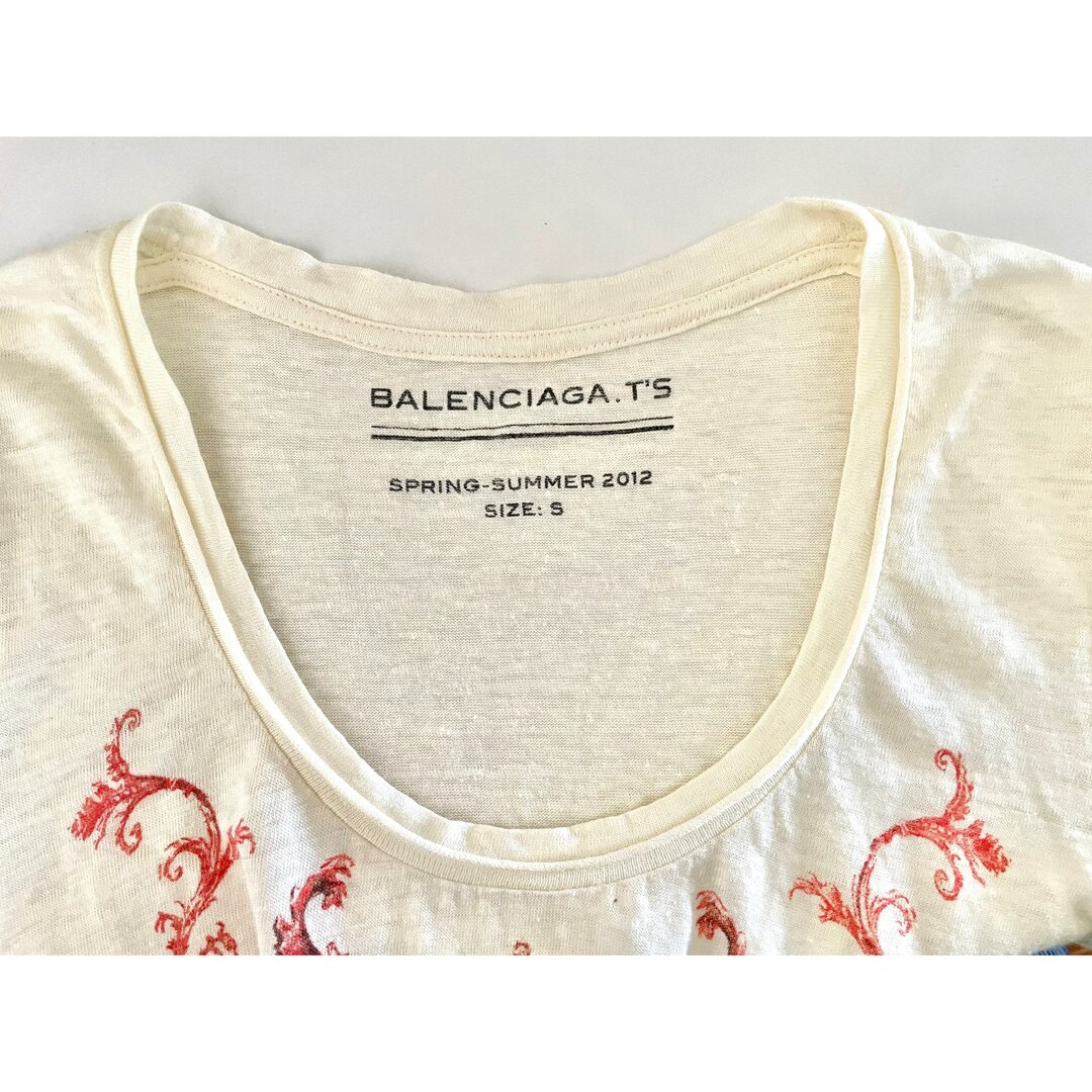 洗える BALENCIAGA バレンシアガ リネンTシャツカットソー S 半袖 5