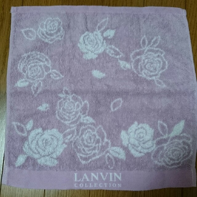 LANVIN(ランバン)の新品未使用 LANVIN ランバン ウォッシュタオル インテリア/住まい/日用品の日用品/生活雑貨/旅行(タオル/バス用品)の商品写真