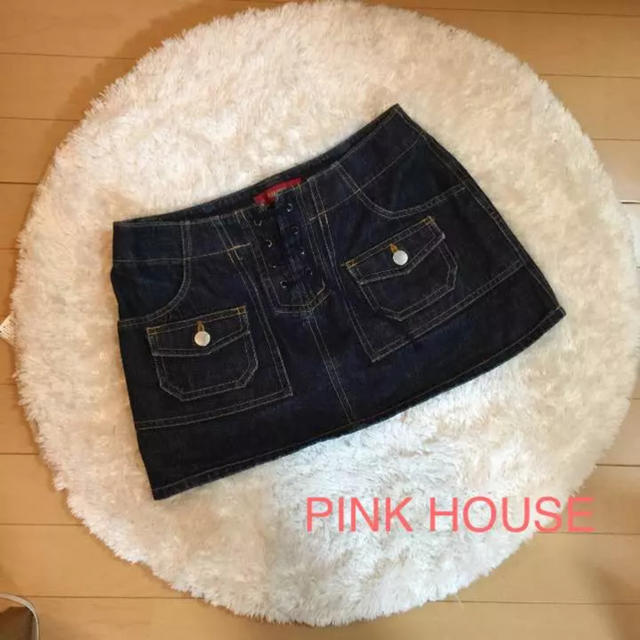 PINK HOUSE(ピンクハウス)のPink House可愛いデニムスカート❤️おまとめ割SALE開催中 レディースのスカート(ミニスカート)の商品写真