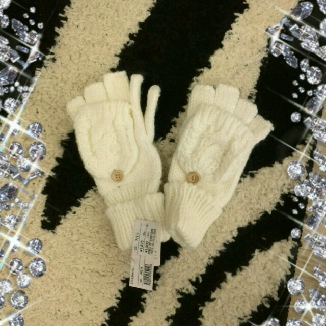 ニット手袋♪ レディースのファッション小物(手袋)の商品写真