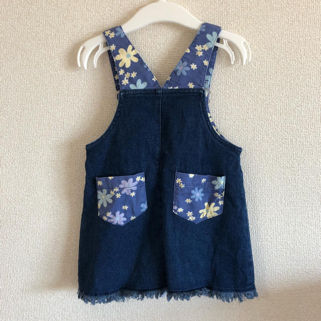 デニム ジャンパースカート  キッズ/ベビー/マタニティのキッズ服女の子用(90cm~)(スカート)の商品写真