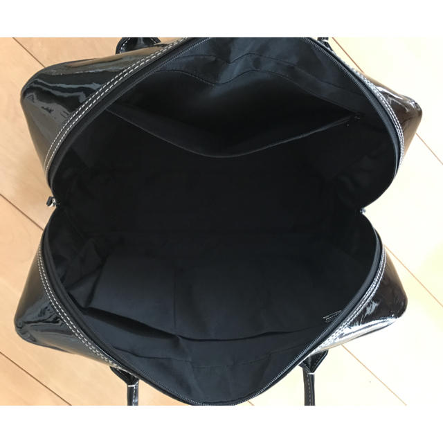 濱野皮革工藝/HAMANO(ハマノヒカクコウゲイ)のHAMANO エナメルレザートートバック レディースのバッグ(トートバッグ)の商品写真