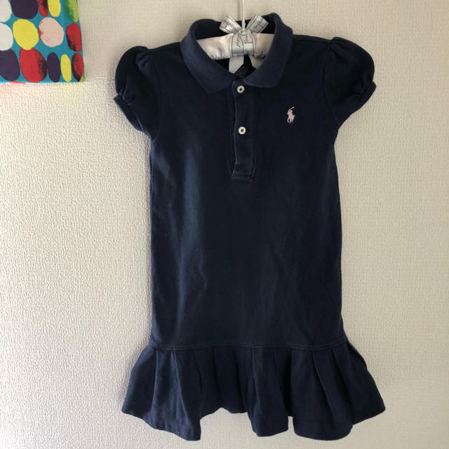 Ralph Lauren(ラルフローレン)のラルフローレン ワンピ 90 ネイビー  キッズ/ベビー/マタニティのキッズ服女の子用(90cm~)(ワンピース)の商品写真