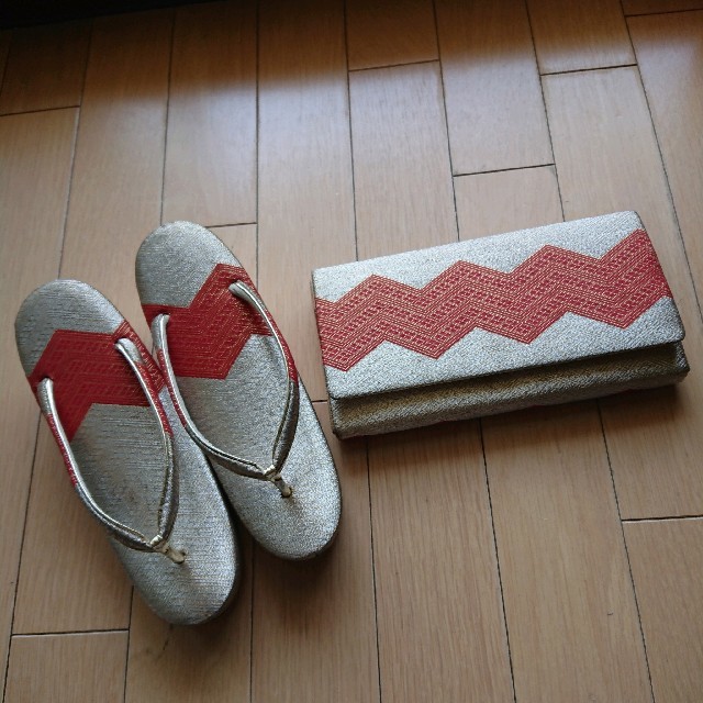 西陣織草履バッグセット和装 レディースの靴/シューズ(下駄/草履)の商品写真
