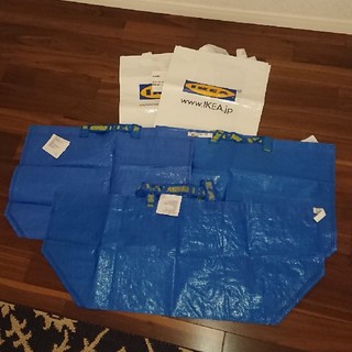 イケア(IKEA)のIKEA ショッピングバッグ 5枚セット(ショップ袋)