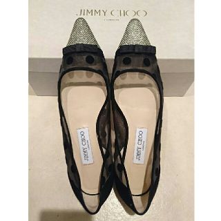 ジミーチュウ(JIMMY CHOO)のJIMMYCHOO DOROTHY ジミーチュウ ドット フラットシューズ 37(バレエシューズ)