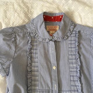 ラルフローレン(Ralph Lauren)の専用♡     ラルフローレン  チェックフリルブラウス(シャツ/ブラウス(半袖/袖なし))