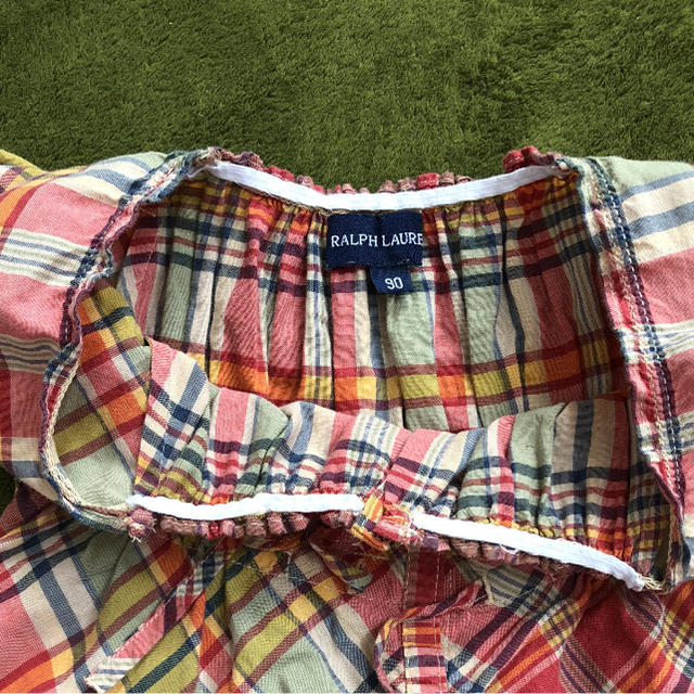 Ralph Lauren(ラルフローレン)のチェックワンピース90 キッズ/ベビー/マタニティのキッズ服女の子用(90cm~)(ワンピース)の商品写真