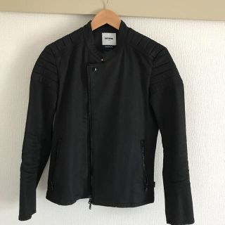 FACTOTUM コーティングデニムライダース 48 ブラック