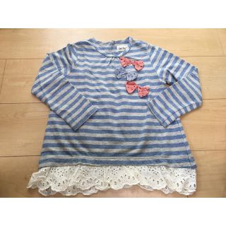 ラブアンドピースアンドマネー(Love&Peace&Money)のラブ&ピース&マネー ボーダーレース長袖Tシャツ(Tシャツ/カットソー)