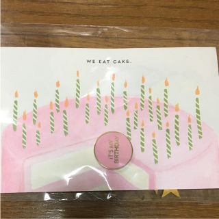 ケイトスペードニューヨーク(kate spade new york)の未開封新品❤️ケイトスペード お誕生日ピンバッジ(バッジ/ピンバッジ)