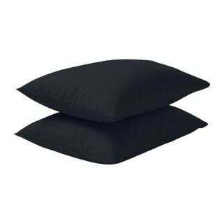 イケア(IKEA)の北欧IKEA DVALA 枕カバー ブラック 2枚(シーツ/カバー)