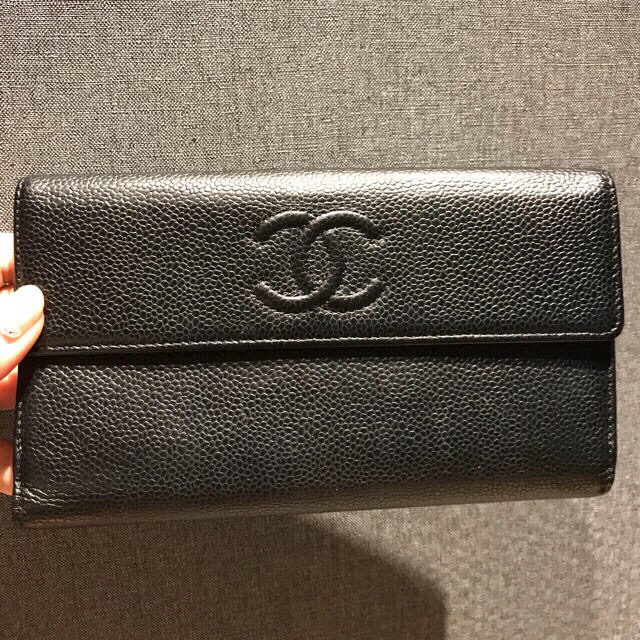 CHANEL(シャネル)のあこ様専用CHANEL キャビアスキン 財布 シャネル 新型 レディースのファッション小物(財布)の商品写真