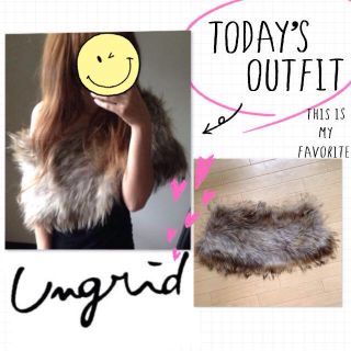 アングリッド(Ungrid)の新品☆ファーケープ(マフラー/ショール)