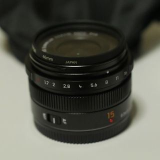 パナソニック(Panasonic)のぴっぴ殿様専用 美品 LEICA DG SUMMILUX 15mm F1.7(レンズ(単焦点))