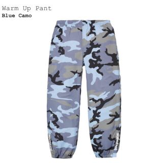 シュプリーム(Supreme)の18ss supreme warm up pant blue camo m(その他)