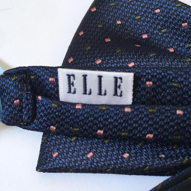 ELLE(エル)の【ELLE】制服 ネイビードット柄リボン レディースのファッション小物(その他)の商品写真