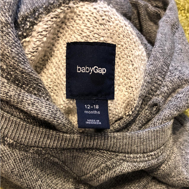 babyGAP(ベビーギャップ)のbabyGap パーカー風ロンパース キッズ/ベビー/マタニティのベビー服(~85cm)(ロンパース)の商品写真