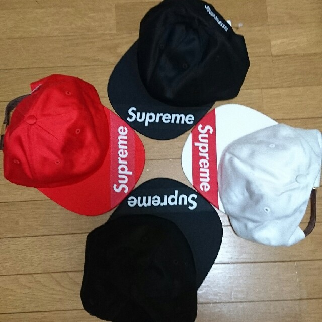 Supreme Visor Label 6-Panel Cap【white】帽子