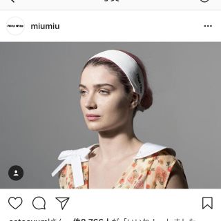 miumiu - miumiu ヘアバンドの通販 by hina|ミュウミュウならラクマ