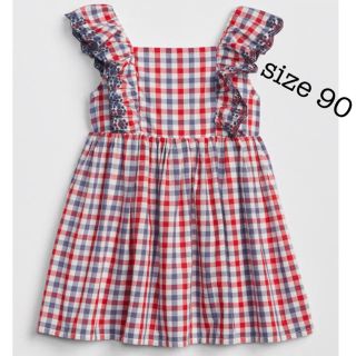 ベビーギャップ(babyGAP)の夏新作◇新品・size 90❁ギンガムチェック カラフルワンピ❁baby gap(ワンピース)