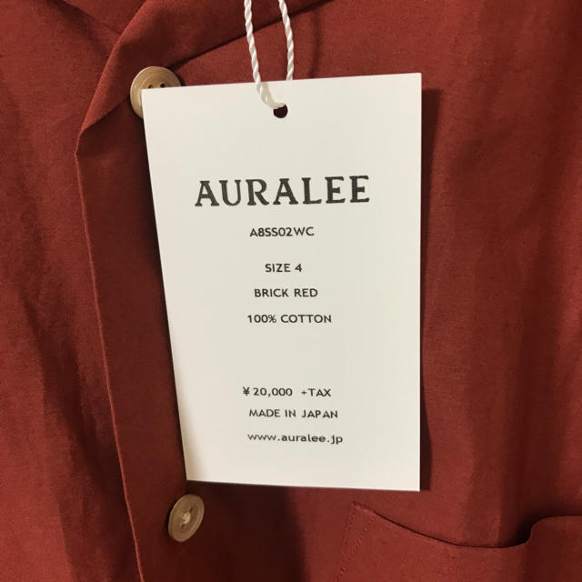 COMOLI(コモリ)の18ss auralee 半袖開襟シャツ メンズのトップス(シャツ)の商品写真