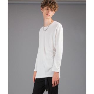 ステュディオス(STUDIOUS)のLIDnM モダールレイヤードロングTシャツ M(Tシャツ/カットソー(七分/長袖))