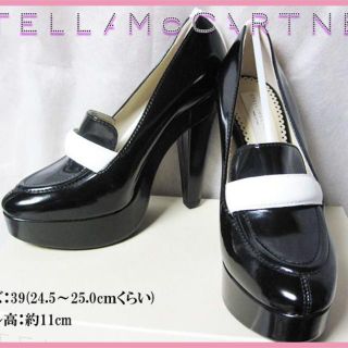 ステラマッカートニー(Stella McCartney)の【お値下げ中！】ステラマッカートニー パンプス ブラック×ホワイト size39(ハイヒール/パンプス)