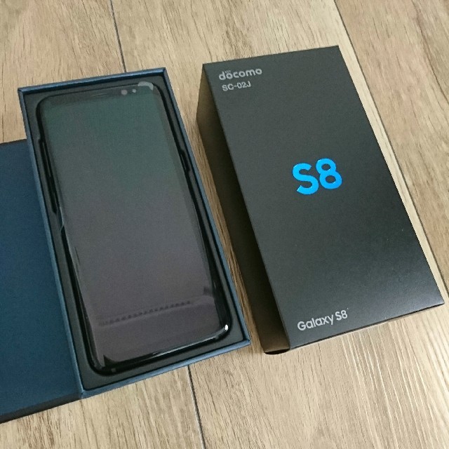 新品未使用★GalaxyS8 SC-02J本体★黒ブラック付属品