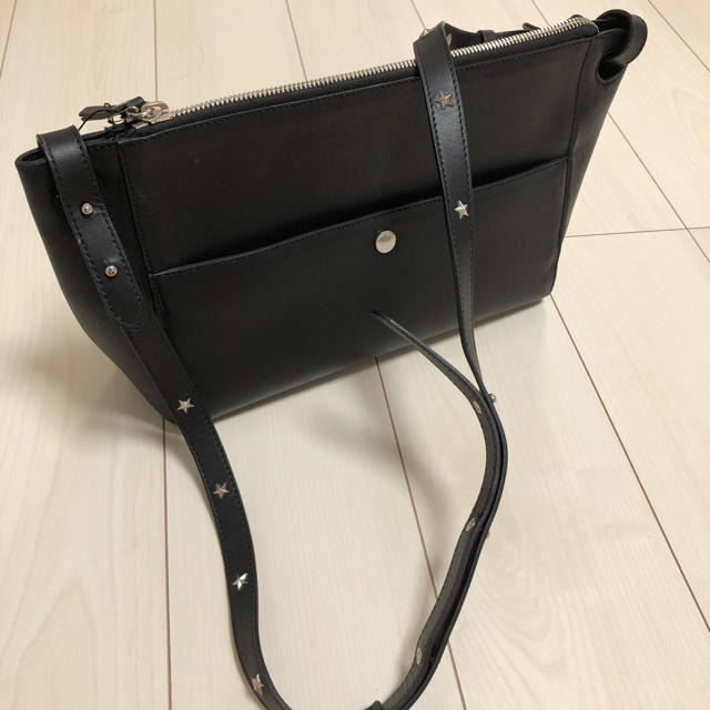 RIKA 新品 STAR スタースタッズ ショルダーバッグ レザー 黒