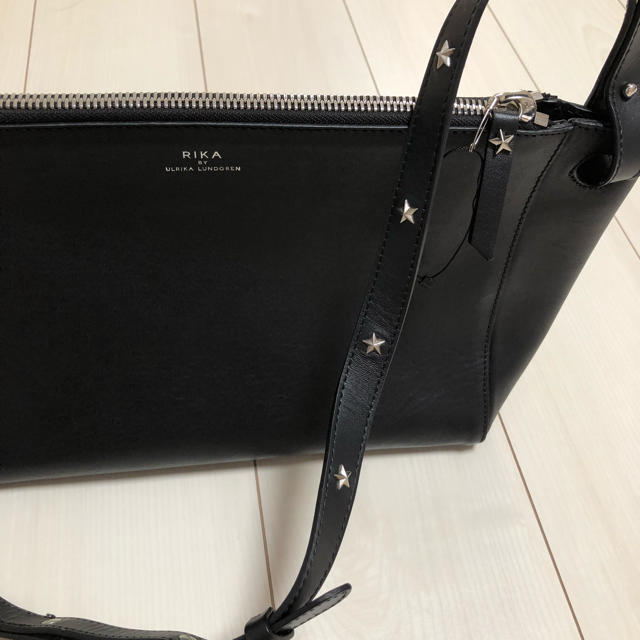 RIKA 新品 STAR スタースタッズ ショルダーバッグ レザー 黒