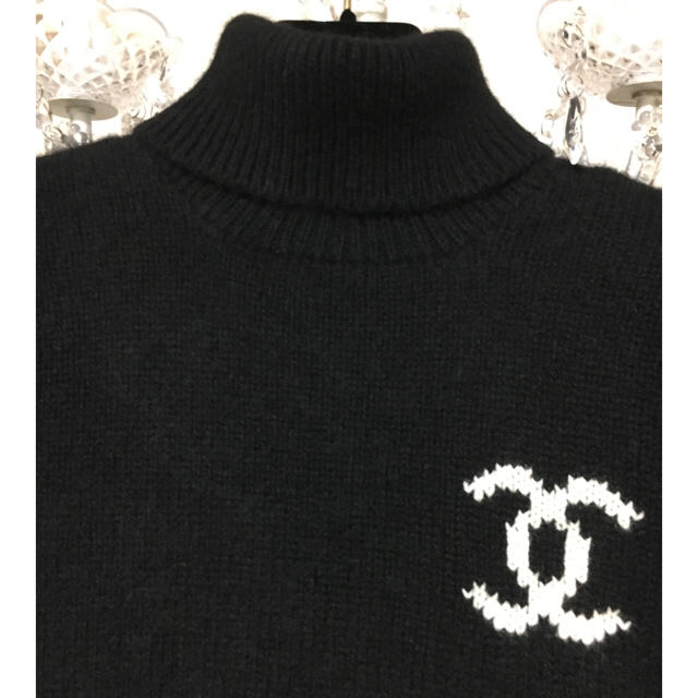 CHANEL(シャネル)のmimi様専用☆ シャネル 美品 レア CCマーク カシミア セーター レディースのトップス(ニット/セーター)の商品写真