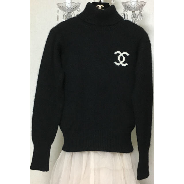 CHANEL(シャネル)のmimi様専用☆ シャネル 美品 レア CCマーク カシミア セーター レディースのトップス(ニット/セーター)の商品写真