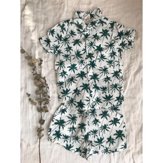 ザラキッズ(ZARA KIDS)の韓国子供服 パームツリー 上下セット(Tシャツ/カットソー)