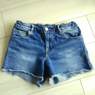 ザラキッズ(ZARA KIDS)のZARA kids デニム ショートパンツ 152 ブルー 150(パンツ/スパッツ)