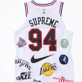 シュプリーム(Supreme)の白 S supreme nba バスケジャージ タンクトップ (タンクトップ)