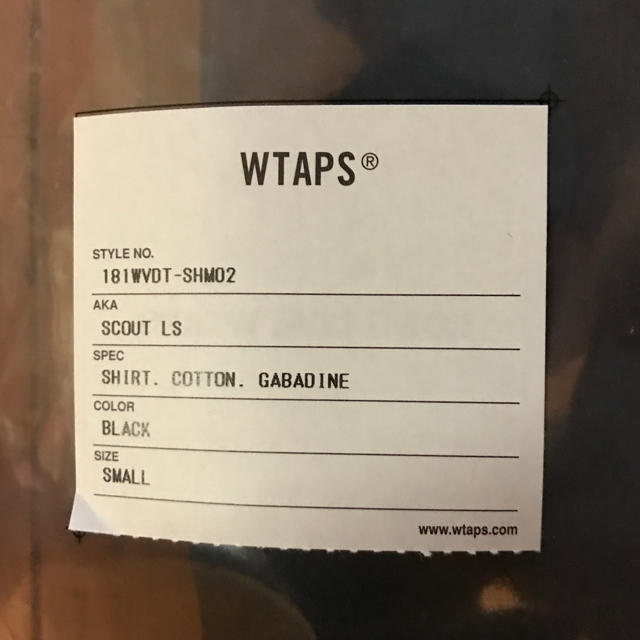 W)taps(ダブルタップス)のwtaps 18ss scout 黒 s メンズのジャケット/アウター(ノーカラージャケット)の商品写真