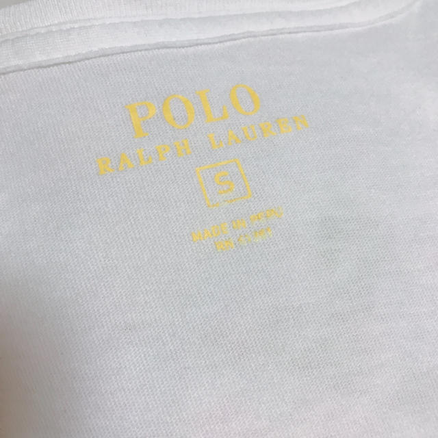 POLO RALPH LAUREN(ポロラルフローレン)のポロラルフローレン Vネック Tシャツ ホワイト レディースのトップス(Tシャツ(半袖/袖なし))の商品写真