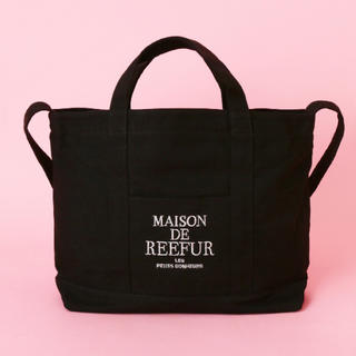 メゾンドリーファー(Maison de Reefur)のREEFUR ロゴ 2WAY キャンバス トート バッグ  Mサイズ(トートバッグ)