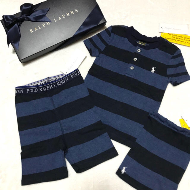 Ralph Lauren(ラルフローレン)の2018新作☆新品 ルームウェア パジャマ / ネイビー 24M/90 キッズ/ベビー/マタニティのキッズ服男の子用(90cm~)(パジャマ)の商品写真