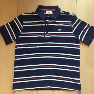 ラコステ(LACOSTE)のLACOSTE border poloshirts ポロシャツ(ポロシャツ)