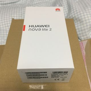 アンドロイド(ANDROID)のHuawei nova lite2 ブルー 新品 楽天モバイル一括購入 (スマートフォン本体)