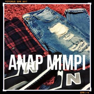 アナップミンピ(anap mimpi)のANAP mimpi ダメージデニム(デニム/ジーンズ)