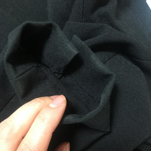 ニッセン(ニッセン)のスーツ 黒 ニッセン洗えるスーツ 5号 レディースのフォーマル/ドレス(スーツ)の商品写真
