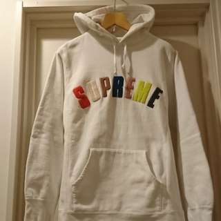 シュプリーム(Supreme)のsupreme arc logo 白×マルチカラー サイズL(パーカー)
