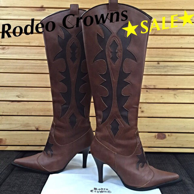 RODEO CROWNS(ロデオクラウンズ)のRodeo Crownsウエスタンブーツ レディースの靴/シューズ(ブーツ)の商品写真