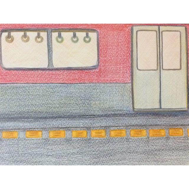 絵画　電車