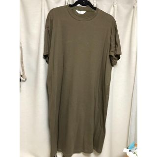 アイアムアイ(I am I)の美品 IamI アイアムアイ   半袖Tシャツワンピース カーキ(ひざ丈ワンピース)