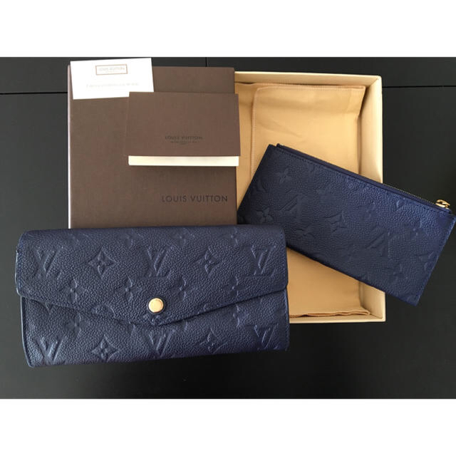 LOUIS VUITTON - 美品‼️ルイヴィトン 財布 アンプラント 長財布 ネイビー の通販 by mym｜ルイヴィトンならラクマ